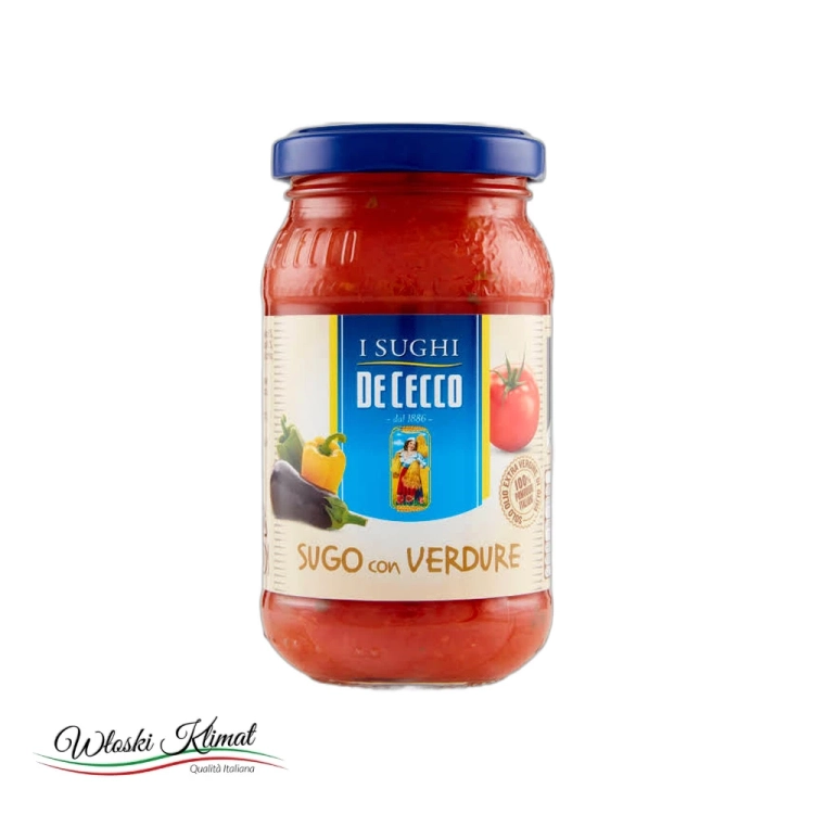 Sos pomidorowy z warzywami De Cecco 200 g widok 1