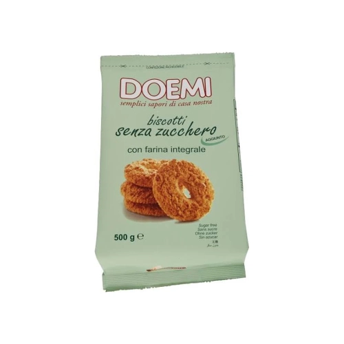 Ciastka pełnoziarniste bez cukru Doemi 500 g widok 2