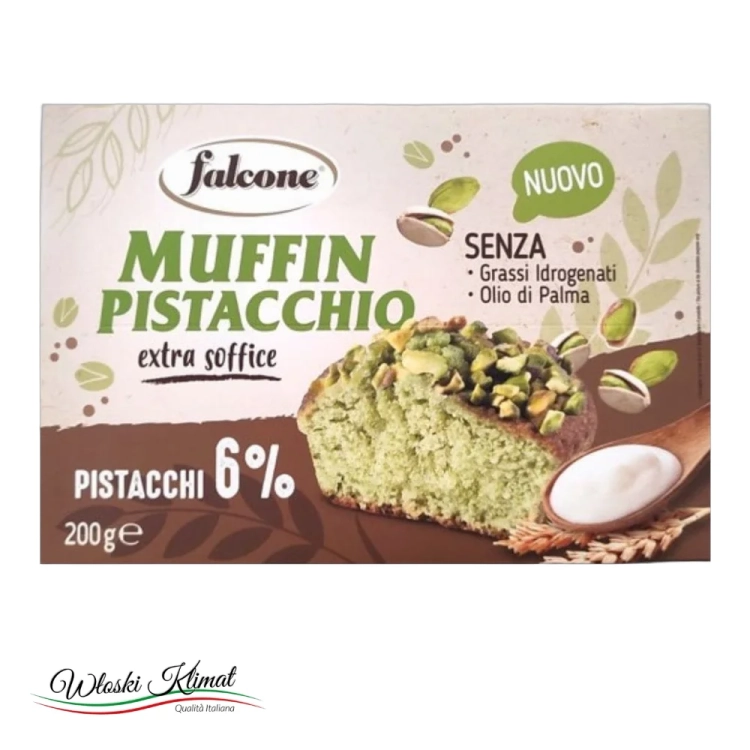 Muffiny pistacjowe FALCONE 200g - widok z przodu / opakowanie