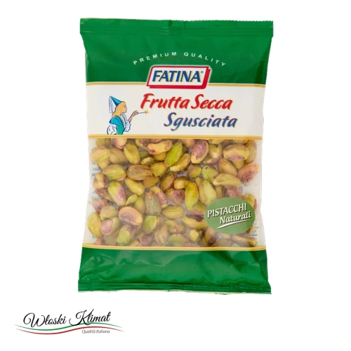 Pistacje łuskane naturalne Pistacchi FATINA  80 g - widok z przodu / opakowanie