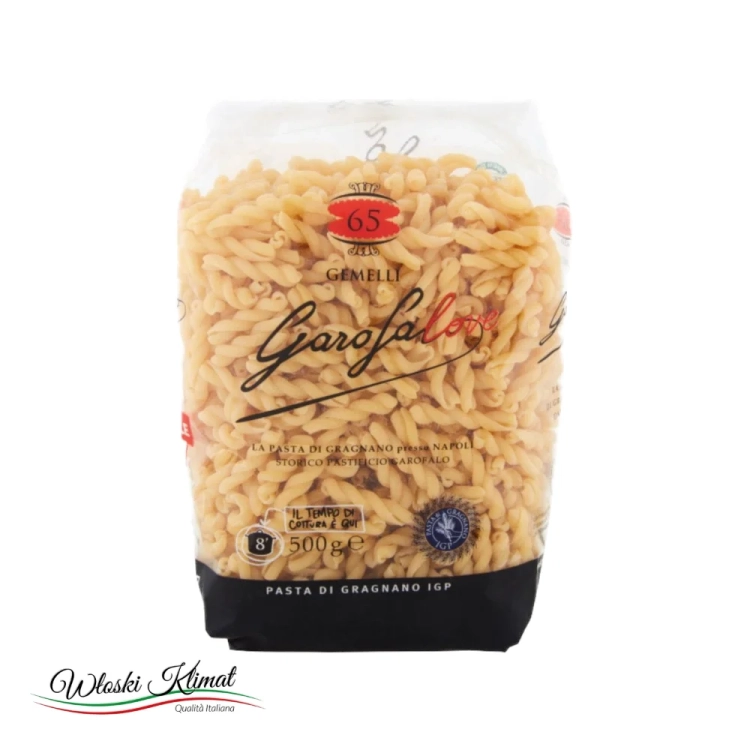 Makaron Gemelli Garofalo 500g - widok z przodu / opakowanie