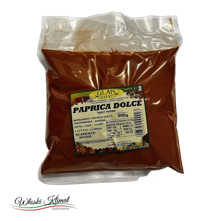 Papryka słodka mielona Paprica Dolce GI.AN Aromi 500g - widok z przodu / opakowanie