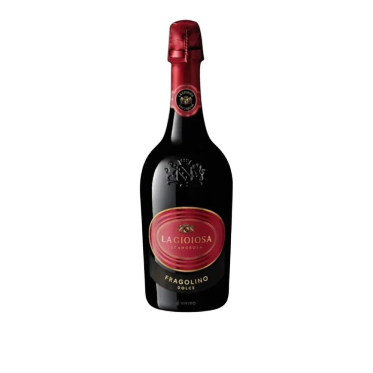 Wino czerwone musujące Fragolino Dolce La Gioiosa 750ml - widok szczegółowy 2