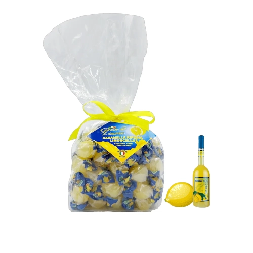 Karmelki z nadzieniem o smaku Limoncello Gocce di Limone 500 g - widok szczegółowy 2