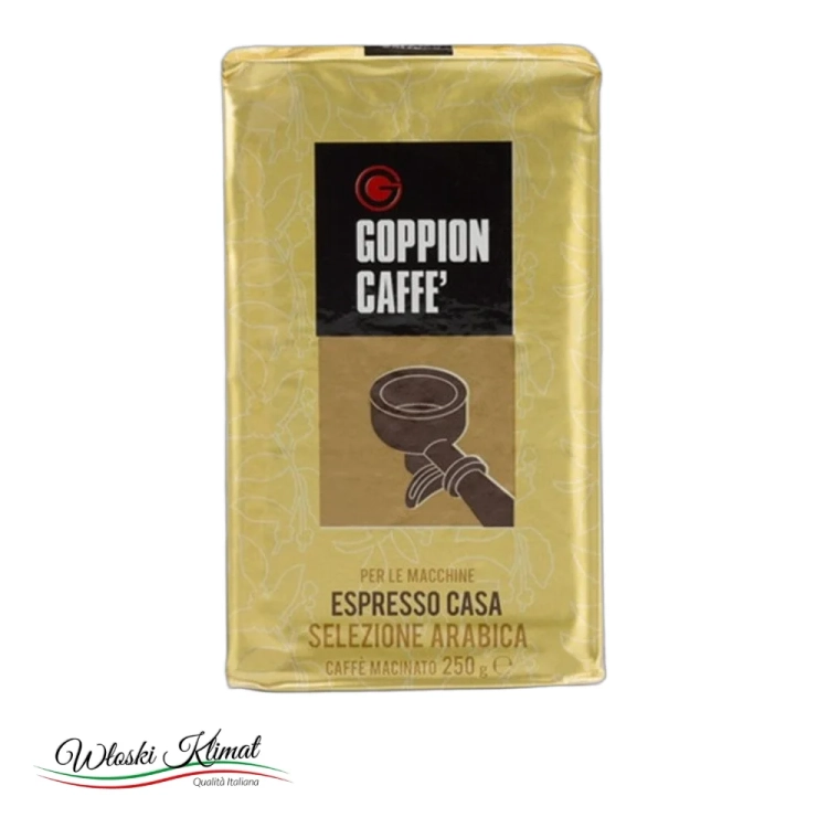 Kawa mielona Selezione Arabica Espresso Casa GOPPION CAFFE 250g - widok z przodu / opakowanie