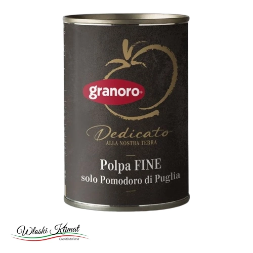 Pulpa z pomidorów z Apulii Polpa Fine di Pomodoro Granoro 400g - widok z przodu / opakowanie