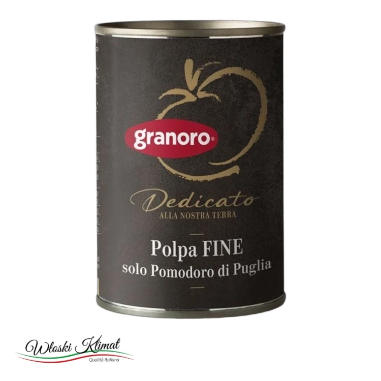 Pulpa z pomidorów z Apulii Polpa Fine di Pomodoro Granoro 400g - widok z przodu / opakowanie