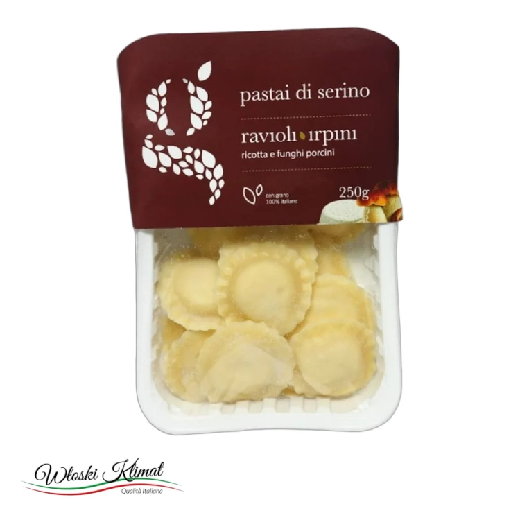Pierożki Ravioli z Serem Ricotta i Grzybami Ricotta e Funghi Graziano 250g - widok z przodu / opakowanie