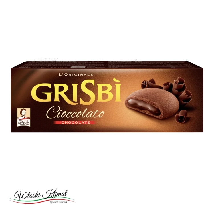 Ciastka Grisbi Ciocciolato z nadzieniem czekoladowym 135 g - widok z przodu / opakowanie