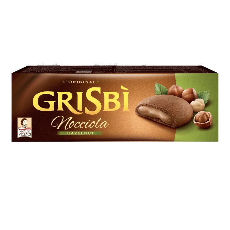 Ciastka Grisbi Nocciola z nadzieniem orzechowym 135 g - widok szczegółowy 2