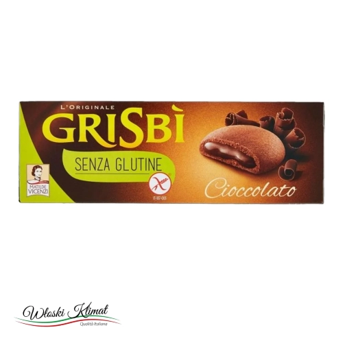 Ciastka bez glutenu czekoladowe Grisbi Matilde Vicenzi  150 g - widok z przodu / opakowanie
