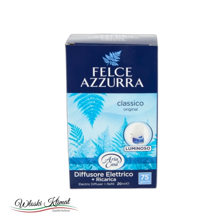 Elektryczny dyfuzor zapachu świecący Classico Felce Azzurra 20ml widok 1