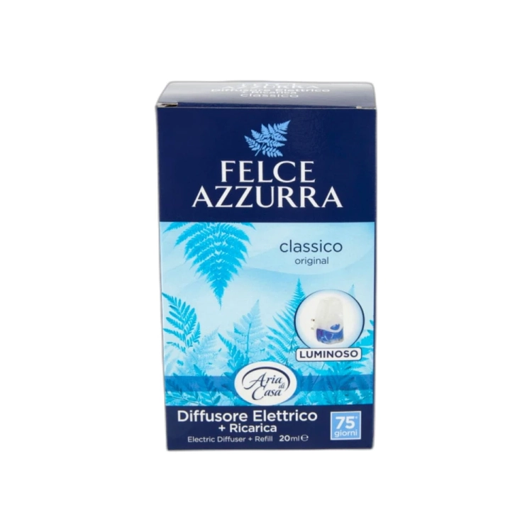 Elektryczny dyfuzor zapachu świecący Classico Felce Azzurra 20ml widok 2