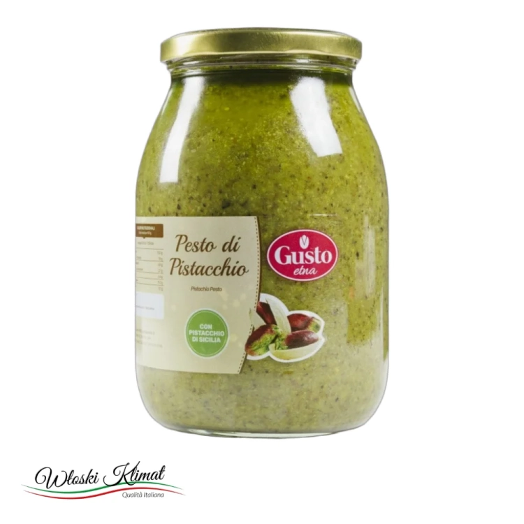Pesto pistacjowe Pesto di Pistacchio Gusto Etna 1kg - widok z przodu / opakowanie