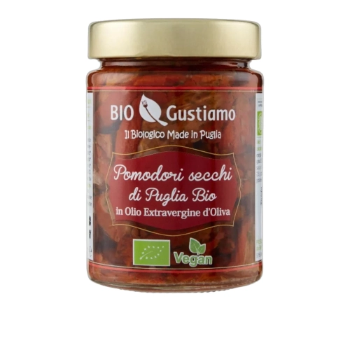 Suszone pomidory w oleju słonecznikowym BIO GUSTIAMO 280g - widok szczegółowy 2