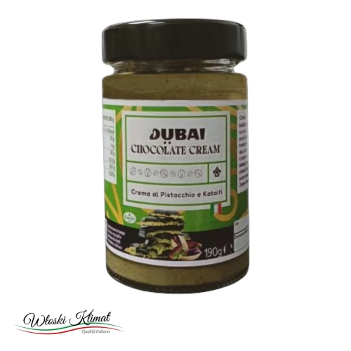 Krem pistacjowy z ciastem Kataifi Dubaj Chocolate Cream Gusto Etna  190g - widok z przodu / opakowanie