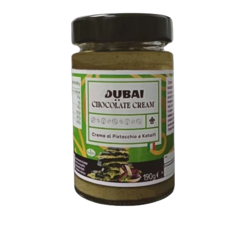 Krem pistacjowy z ciastem Kataifi Dubaj Chocolate Cream Gusto Etna  190g - widok szczegółowy 2