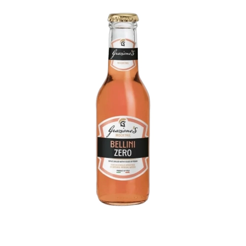Napój bezalkoholowy MOCKTAIL BELLINI ZERO 0.0% ALCOHOL GRAZIANO’S  200ml - widok szczegółowy 2