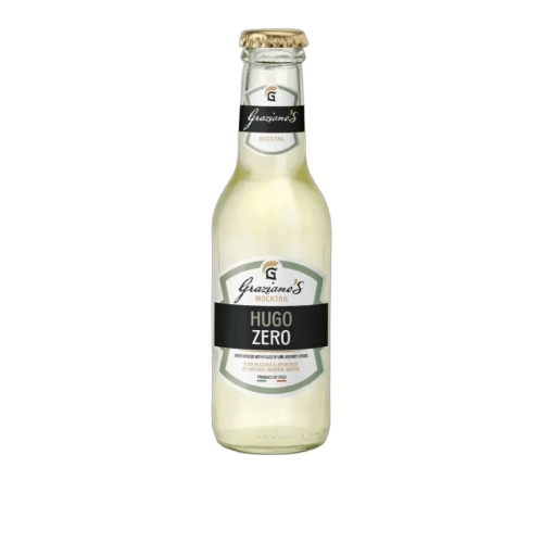Napój bezalkoholowy MOCKTAIL HUGO ZERO 0.0%  alcohol GRAZIANO’S 200ml - widok szczegółowy 2