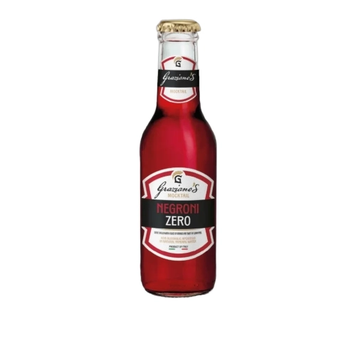 Napój bezalkoholowy  MOCKTAIL NEGRONI ZERO 0.0% alcohol GRAZIANO’S 200ml - widok szczegółowy 2