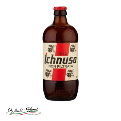 Piwo niefiltrowane ICHNUSA 330ml - widok z przodu / opakowanie