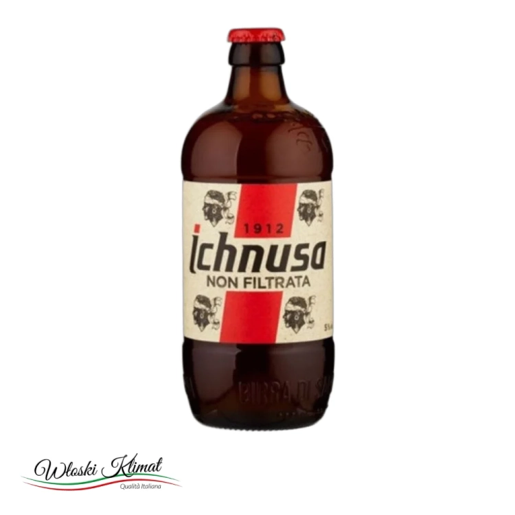 Piwo niefiltrowane ICHNUSA 330ml - widok z przodu / opakowanie