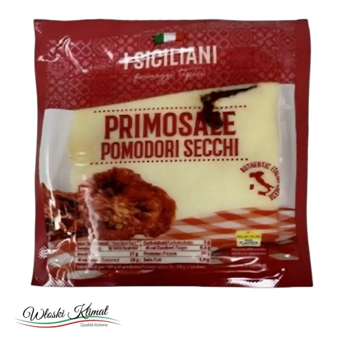 Ser z Suszonymi Pomidorami Primosale con Pomodori Secchi I Siciliani 200g - widok z przodu / opakowanie