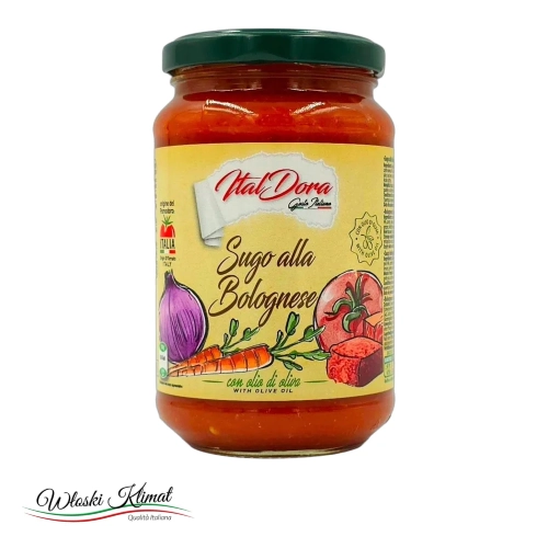 Sos pomidorowy z mięsem Sugo alla Bolognese Ital Dora 350g - widok z przodu / opakowanie