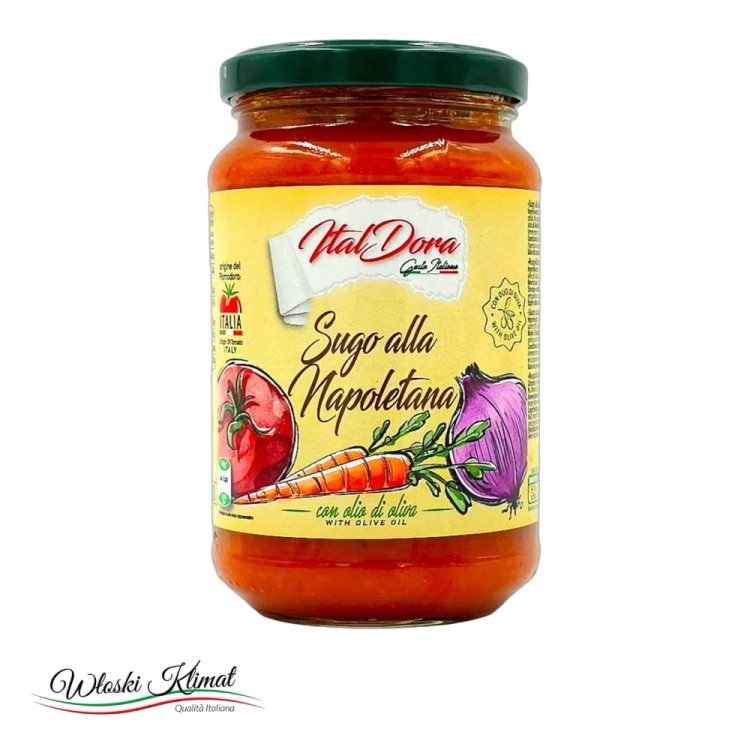 Sos pomidorowy neapolitański Sugo alla Napoletana Ital Dora 350g - widok z przodu / opakowanie