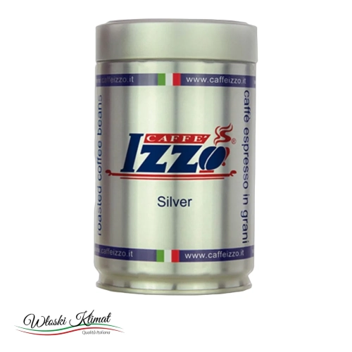 Kawa ziarnista Silver IZZO 250g - widok z przodu / opakowanie