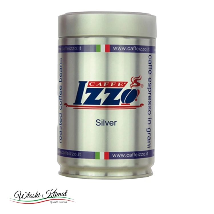 Kawa ziarnista Silver IZZO 250g - widok z przodu / opakowanie