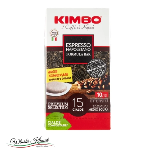 Kawa Kimbo Neapoletano w saszetkach 15 szt. - widok z przodu / opakowanie