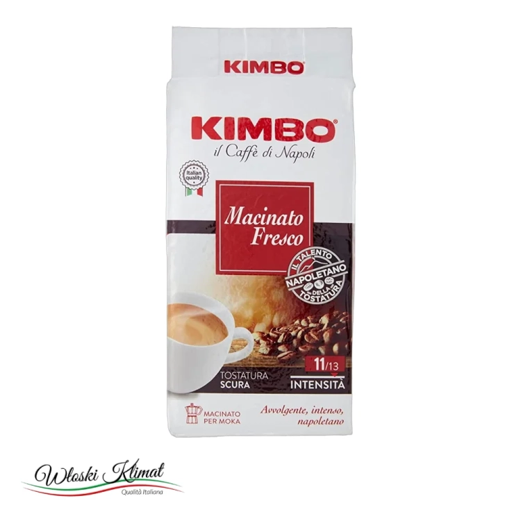 Kawa mielona Macinato Fresco KIMBO 250 g - widok z przodu / opakowanie