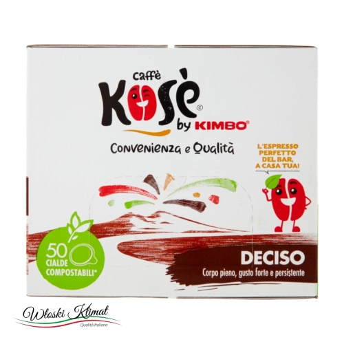 Kawa w saszetkach Kose Deciso by Kimbo 50 szt. - widok z przodu / opakowanie