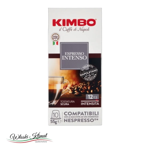 Kapsułki do ekspresu Nespresso KIMBO Espresso Intenso 10 szt. - widok z przodu / opakowanie