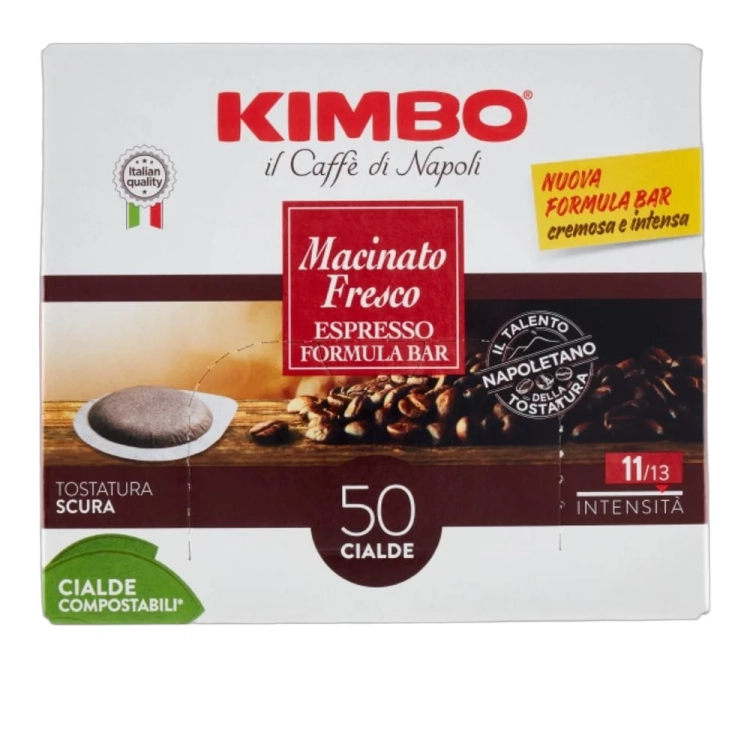 Kawa mielona Macinato fresco w saszetkach 50 szt. KIMBO - widok szczegółowy 2