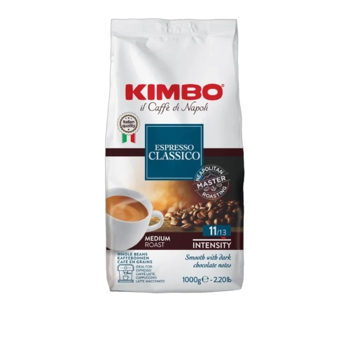 Kawa ziarnista Espresso Classico KIMBO 1kg - widok szczegółowy 2