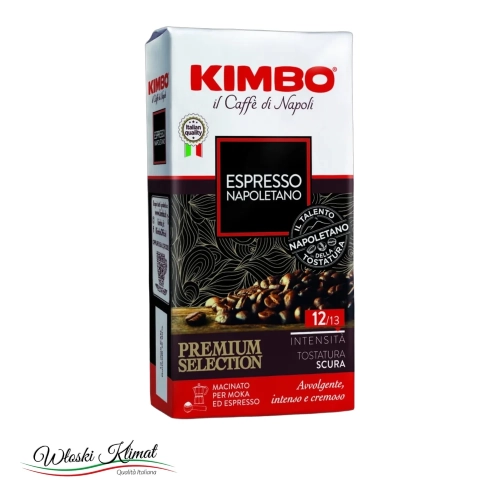 Kawa mielona KIMBO Espresso Napoletano 250g - widok z przodu / opakowanie