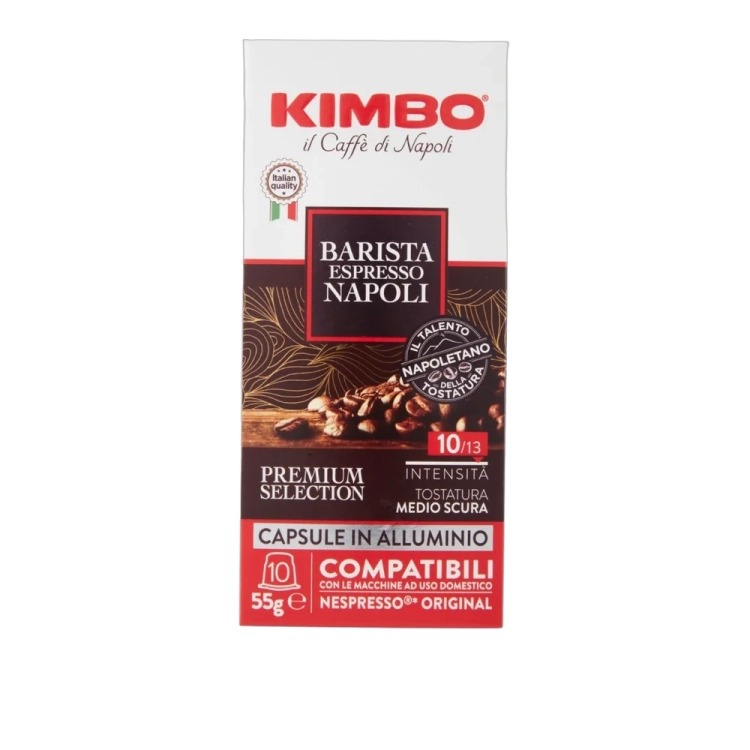 Kawa w kapsułkach Barista Espresso Napoli 10 szt. KIMBO 55g - widok szczegółowy 2