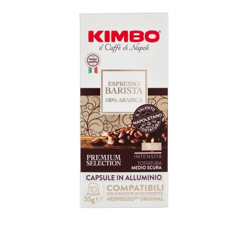 Kawa w kapsułkach Espresso Barista Arabica 100% 10 szt. KIMBO 55g - widok szczegółowy 2