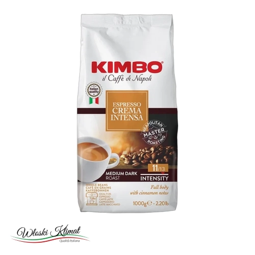 Kawa ziarnista Kimbo Crema Intensa 1 kg - widok z przodu / opakowanie