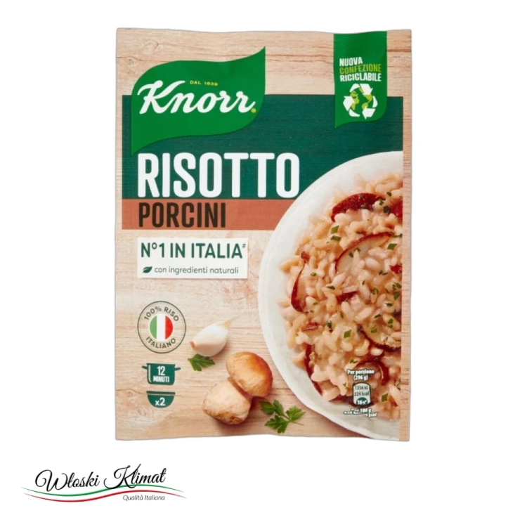 Ryż z prawdziwkami Risotto con Porcini KNORR 175g - widok z przodu / opakowanie