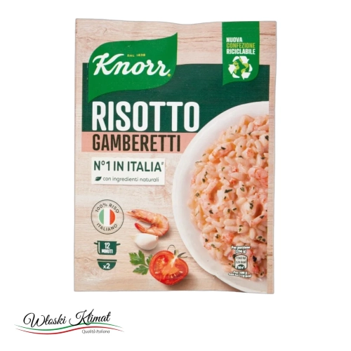 Ryż z krewetkami błyskawiczny Risotto Gamberetti KNORR 175g - widok z przodu / opakowanie