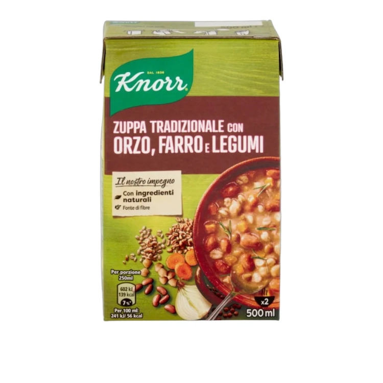 Zupa tradycjonalna grochowa Legumi  Orzo Farro KNORR 500ml - widok szczegółowy 2