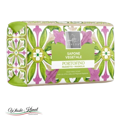 Mydło roślinne w kostce Konwalia i Magnolia Portofino LADY VENEZIA 100g - widok z przodu / opakowanie