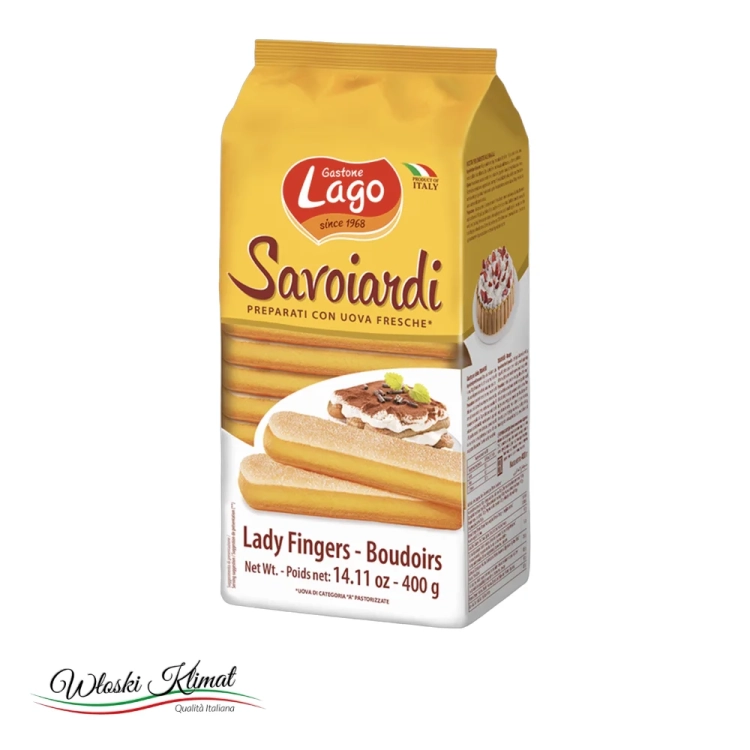 Biszkopty do tiramisu Savoiardi Lago 400 g - widok z przodu / opakowanie