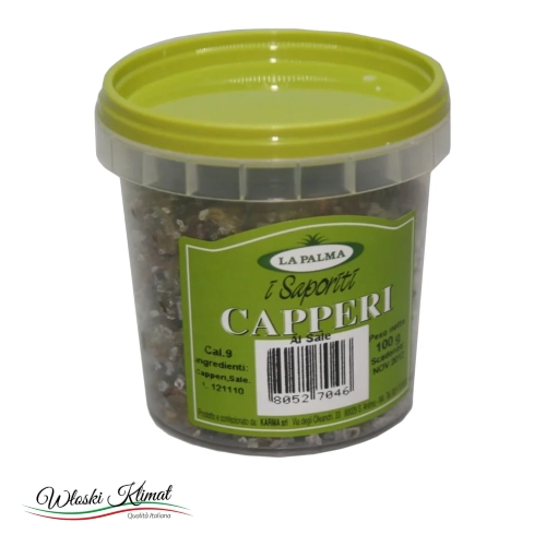 Kapary w soli La Palma 100 g - widok z przodu / opakowanie