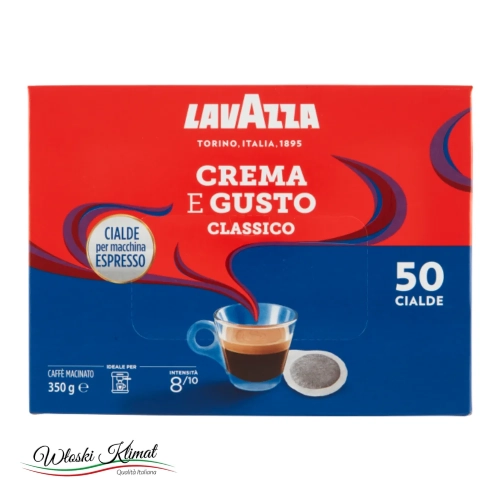 Szaszetki Lavazza Crema & Gusto 50 szt. - widok z przodu / opakowanie