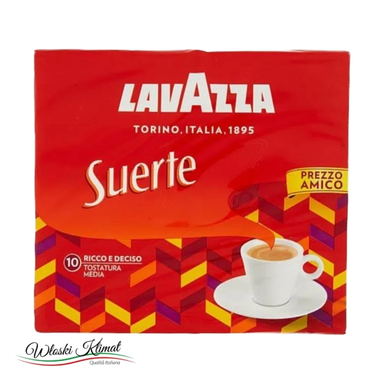 Kawa mielona Lavazza Suerte 2x 250 g - widok z przodu / opakowanie