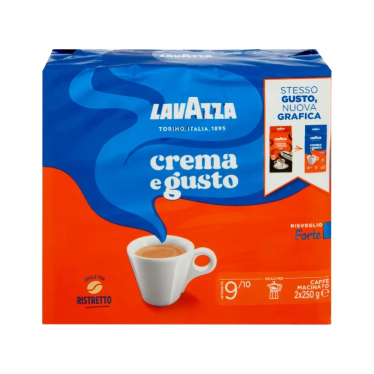 Kawa mielona Gusto Forte LAVAZZA (2x250g) 500g - widok szczegółowy 2